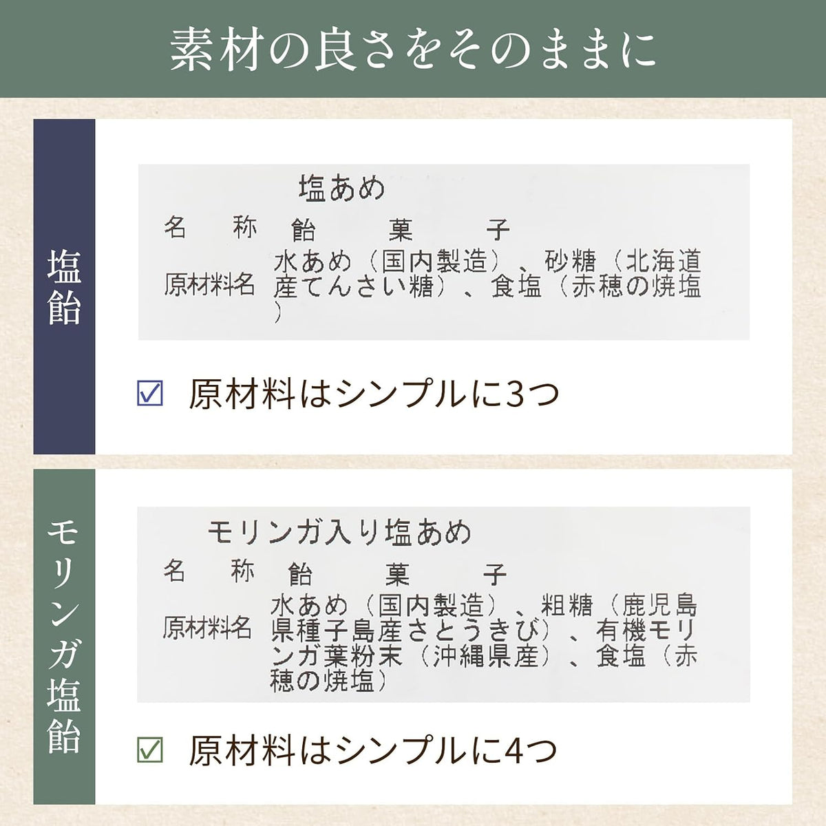 プレーン塩飴
